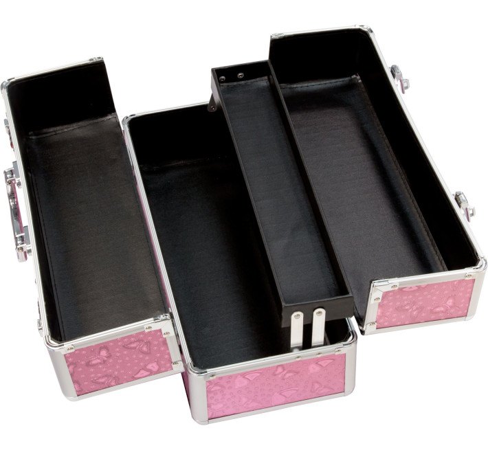 Большой кейс для хранения секс-игрушек BMS Factory Large Lokable Vibrator Case Pink, кодовый замок
