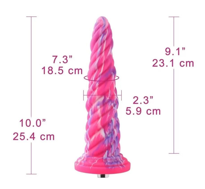 Силіконовий дилдо Hismith Awl Shape Silicone Dildo Monster Series