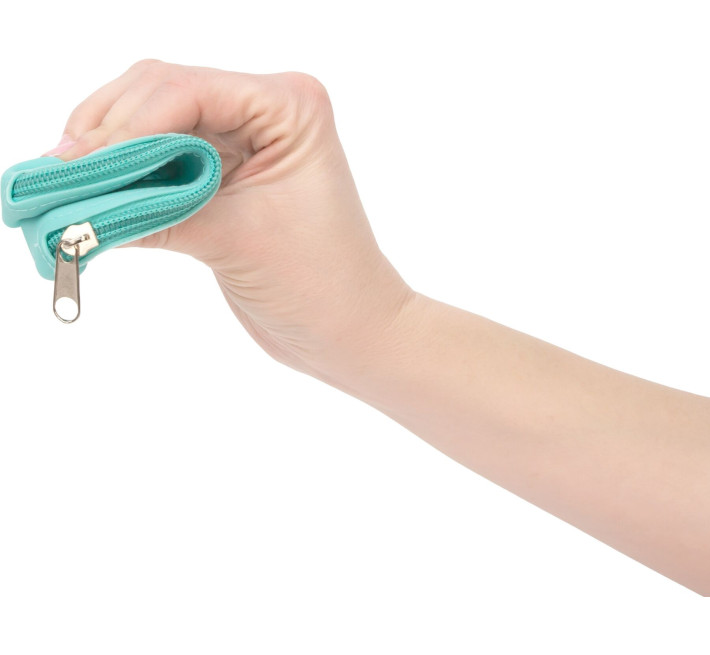 Сумка для хранения секс-игрушек PowerBullet Silicone Zippered Bag Бирюзовая