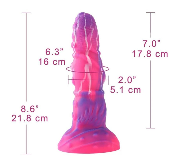 Силіконовий дилдо Hismith Silicone Tentacle Dildo Monster Series