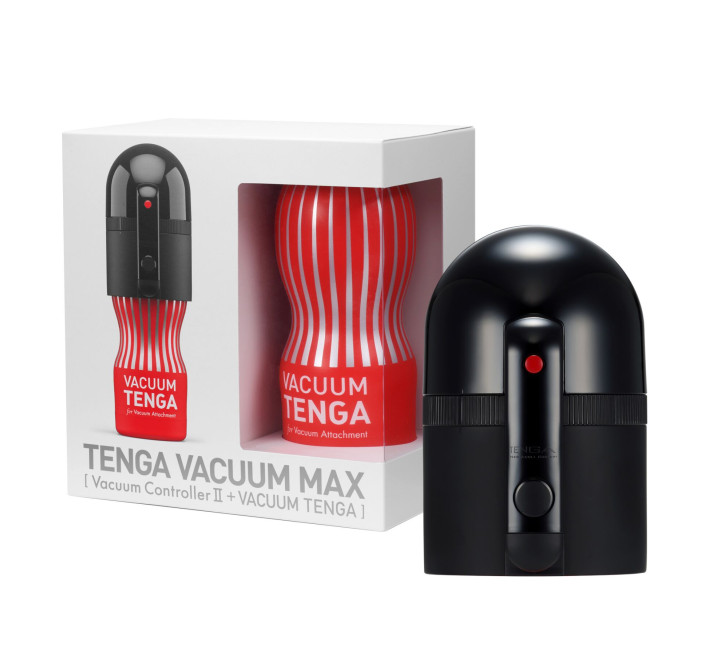 Вакуумная насадка Tenga VACUUM MAX + мастурбатор Tenga Vacuum Cup, 5 режимов работы