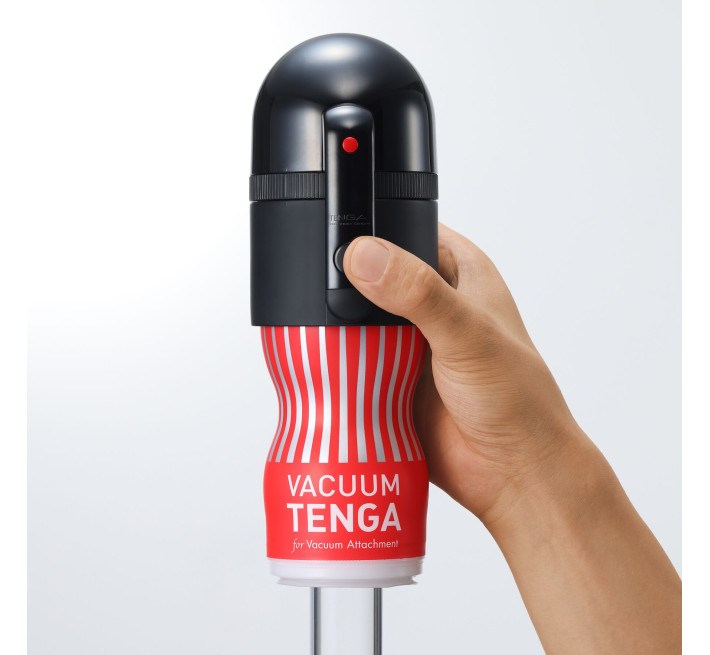 Вакуумная насадка Tenga VACUUM MAX + мастурбатор Tenga Vacuum Cup, 5 режимов работы