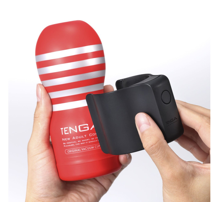 Вибронасадка Tenga CUP VIBRATOR, 7 режимов, 2 мастурбатора в комплекте