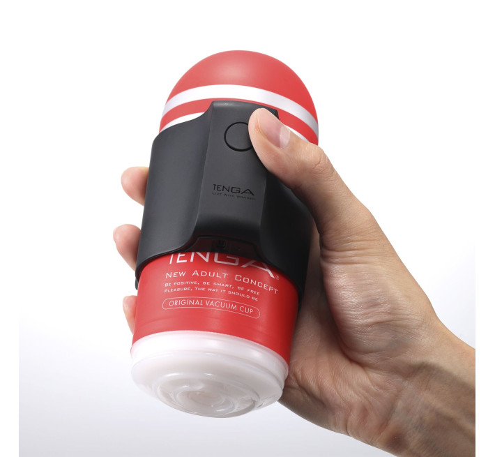 Вибронасадка Tenga CUP VIBRATOR, 7 режимов, 2 мастурбатора в комплекте