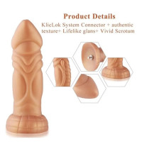 Силіконовий дилдо Hismith Slightly Curved Silicone Dildo Monster Series Силіконовий дилдо Hismith Slightly Curved Silicone Dildo Monster Series