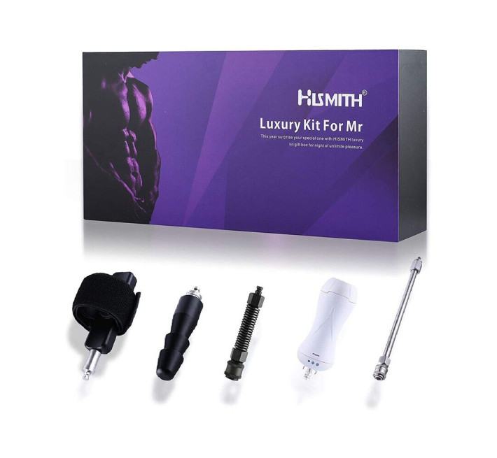 Набор адаптеров для него секс-машин Hismith KlicLok System Set for Him, мастурбатор в комплект