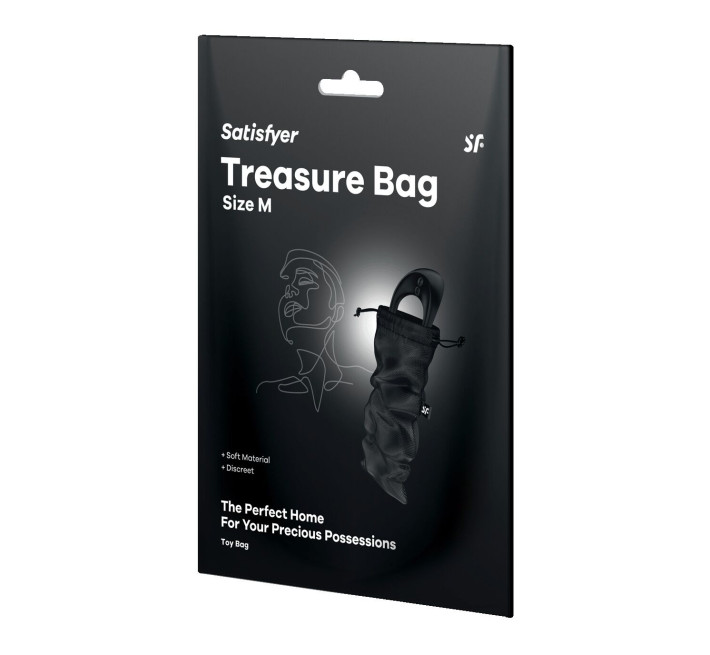 Мешочек для хранения игрушек Satisfyer Treasure Bag M Black