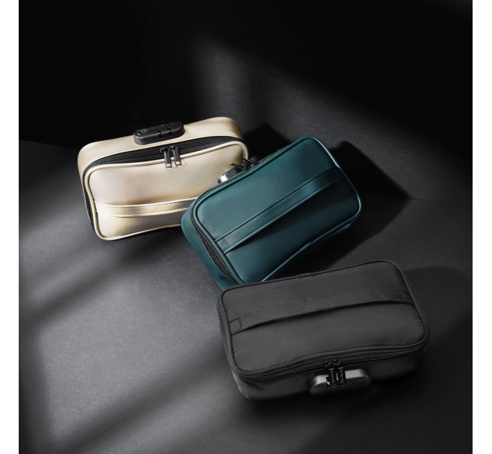 Кейс для игрушек Dorcel DISCREET BOX LUXURY GOLD, кодовый замок, 27×16×7,62 см