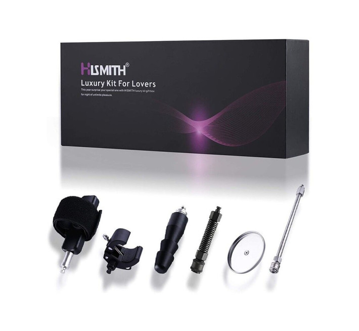 Набор адаптеров для секс-машин Hismith Luxury Kit - KlicLok System Set