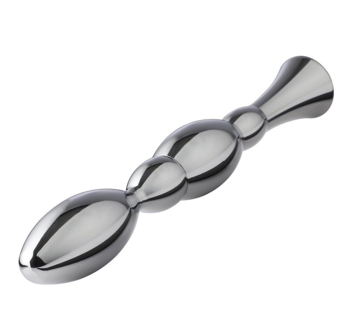 Металевий анальний плаг для секс-машин Hismith Bullet Anal Toy, система KlicLok