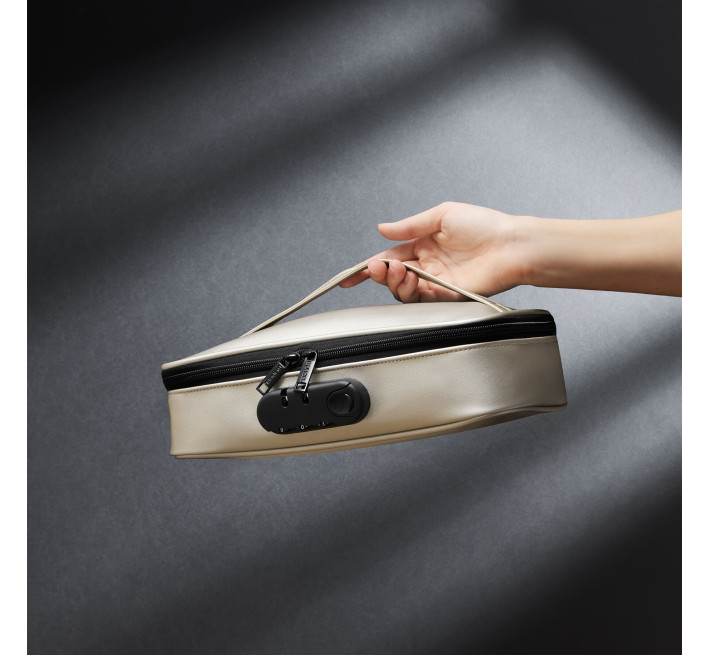 Кейс для игрушек Dorcel DISCREET BOX LUXURY GOLD, кодовый замок, 27×16×7,62 см