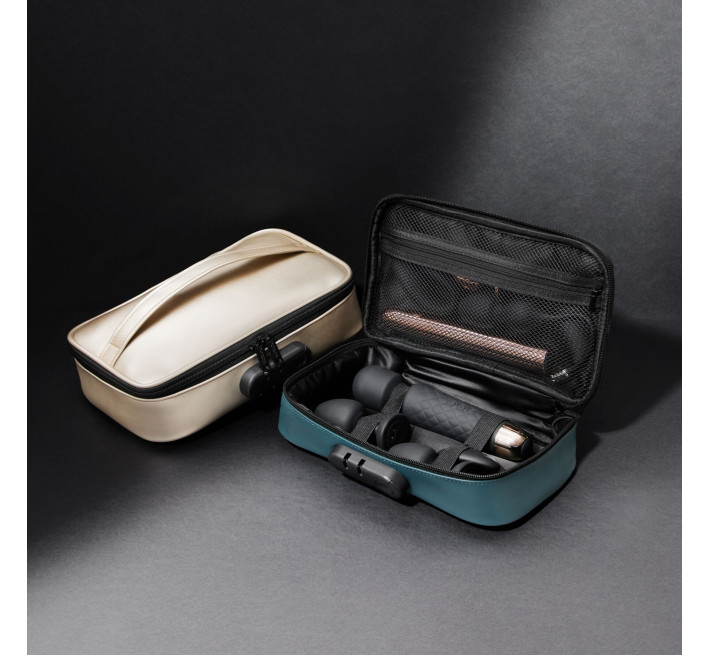 Кейс для игрушек Dorcel DISCREET BOX LUXURY GOLD, кодовый замок, 27×16×7,62 см