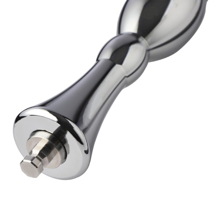 Металевий анальний плаг для секс-машин Hismith Bullet Anal Toy, система KlicLok