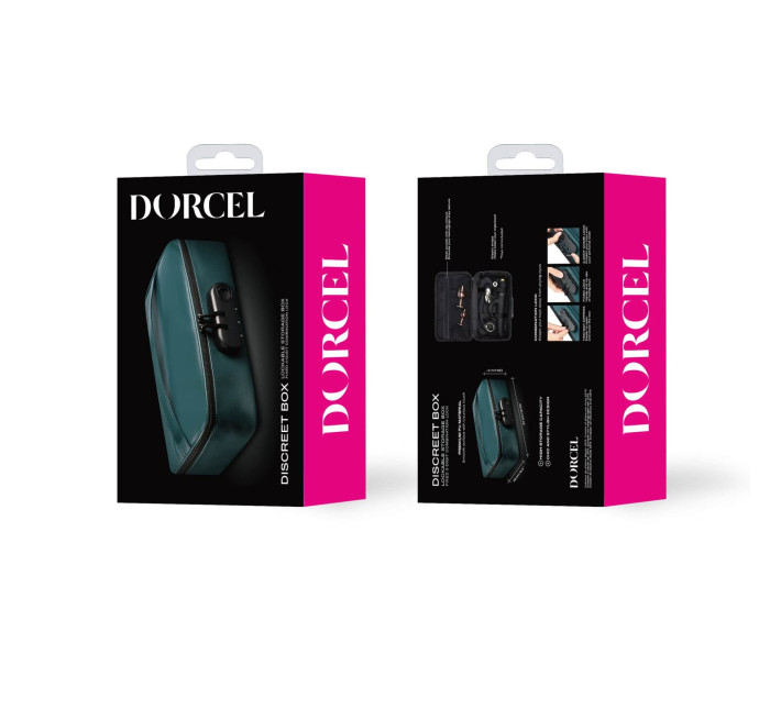 Кейс для іграшок Dorcel DISCREET BOX LUXURY GREEN, кодовий замок, 27×16×7,62 см