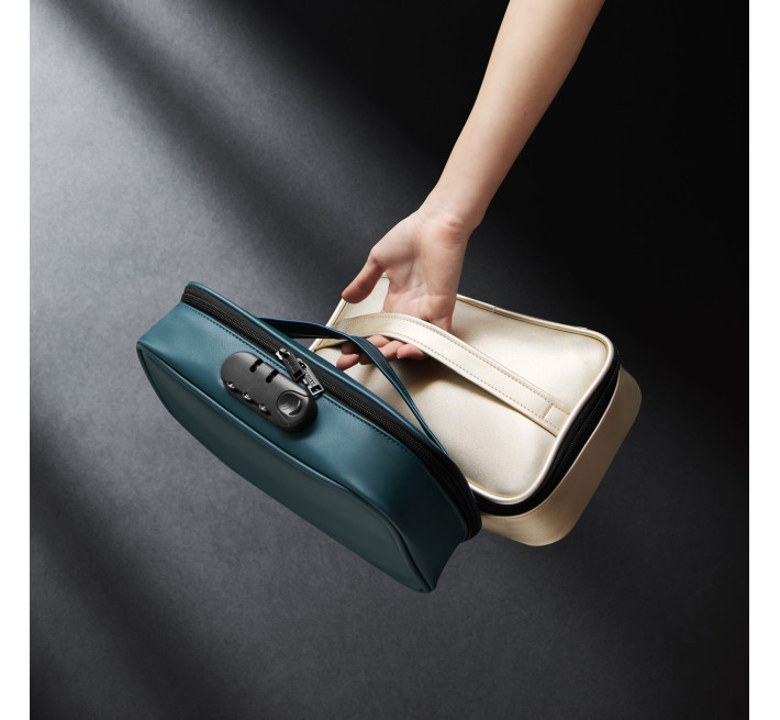 Кейс для іграшок Dorcel DISCREET BOX LUXURY GREEN, кодовий замок, 27×16×7,62 см