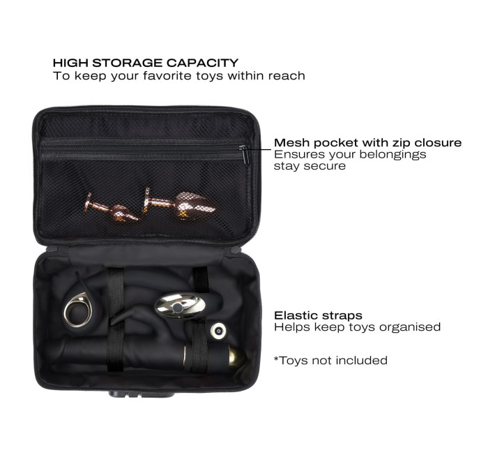 Кейс для іграшок Dorcel DISCREET BOX LUXURY GREEN, кодовий замок, 27×16×7,62 см