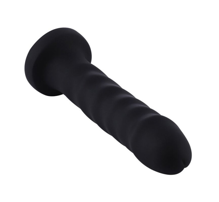 Силиконовый фаллоимитатор для секс-машин Hismith 7.1″ Anal Dildo Black, система KlicLok