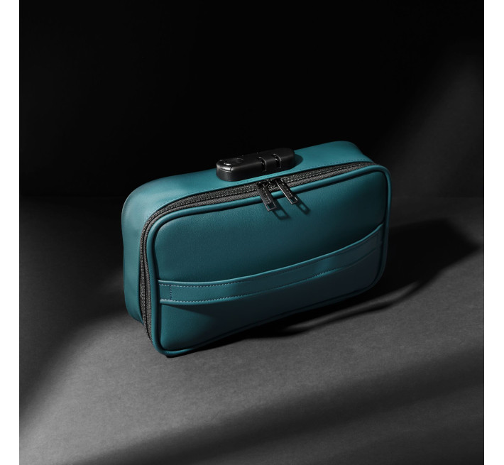 Кейс для іграшок Dorcel DISCREET BOX LUXURY GREEN, кодовий замок, 27×16×7,62 см