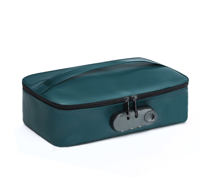 Кейс для іграшок Dorcel DISCREET BOX LUXURY GREEN, кодовий замок, 27×16×7,62 см