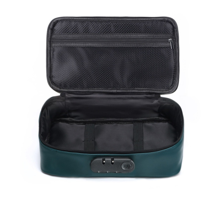 Кейс для іграшок Dorcel DISCREET BOX LUXURY GREEN, кодовий замок, 27×16×7,62 см