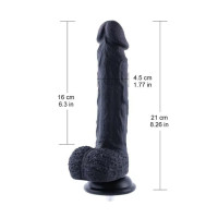 Силіконовий дилдо Hismith 8.3" Silicone Dildo Black Силіконовий дилдо Hismith 8.3" Silicone Dildo Black