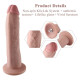 Фаллоимитатор с вибрацией для секс-машин Hismith 10.2 Silicone Dildo with Vibe, KlicLok, пульт ДУ