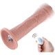 Фаллоимитатор с вибрацией для секс-машин Hismith 10.2 Silicone Dildo with Vibe, KlicLok, пульт ДУ