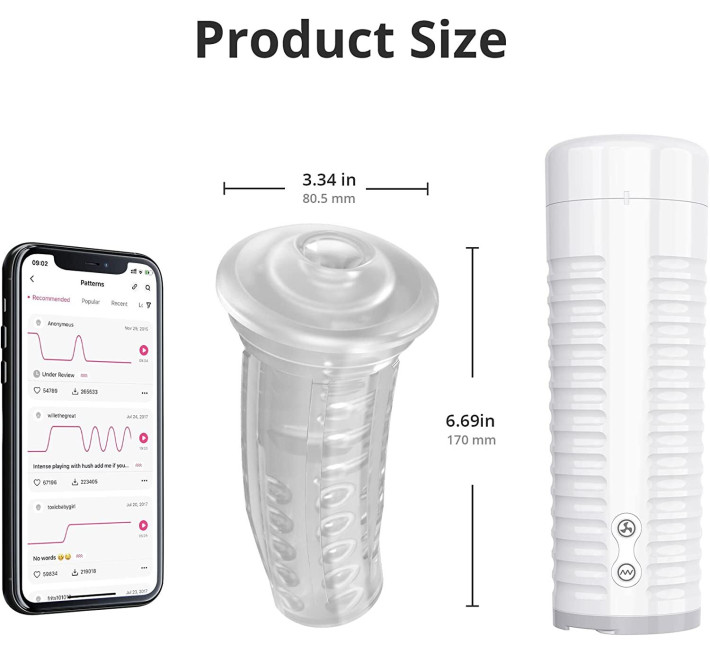 Рукав для мастурбатора Lovense Max 2, нейтральний вхід