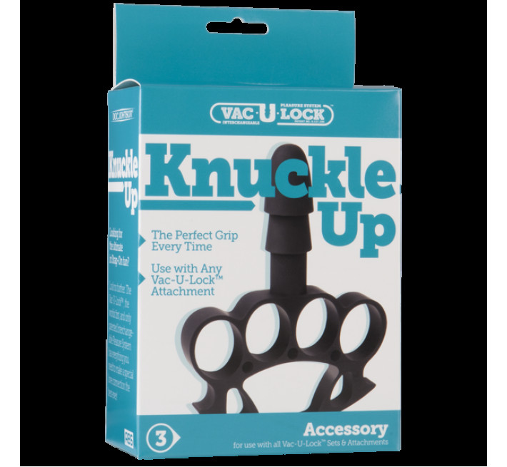 Держатель-кастет Doc Johnson с креплением Vac-U-Lock - Knuckle Up для игрушек