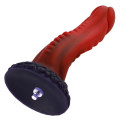 Силіконовий дилдо Hismith 8.35 Curved Silicone Dildo Red Monster Series