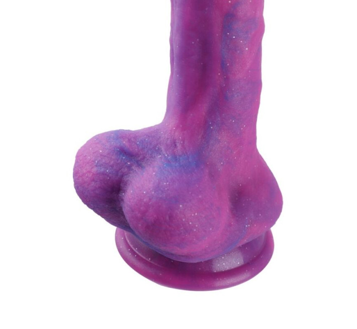 Фалоімітатор з вібрацією для секс-машин Hismith 8.2 Purple Silicone Dildo with Vibe, KlicLok