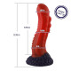 Силіконовий дилдо Hismith 8.35 Curved Silicone Dildo Red Monster Series