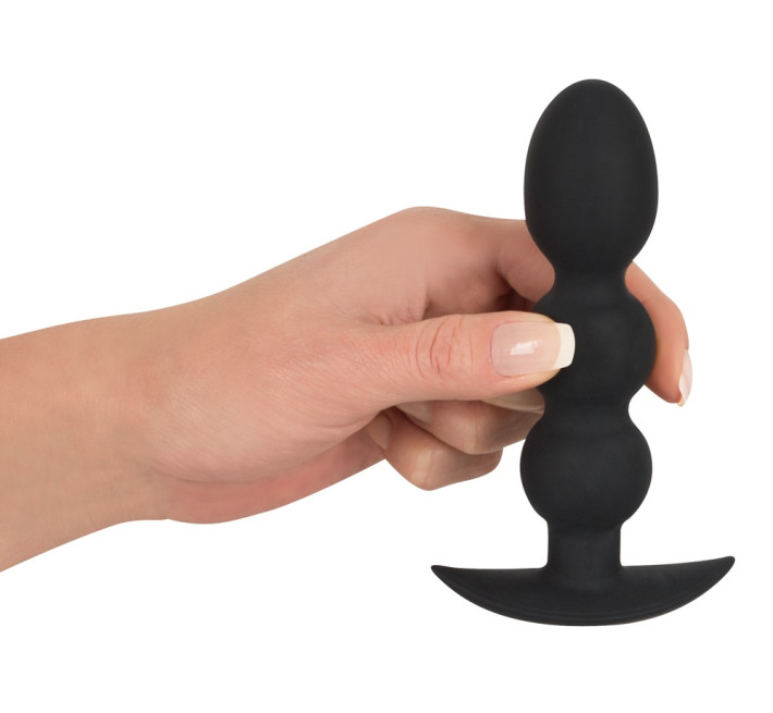 Анальна пробка Black Velvets Heavy Beads, 145 г