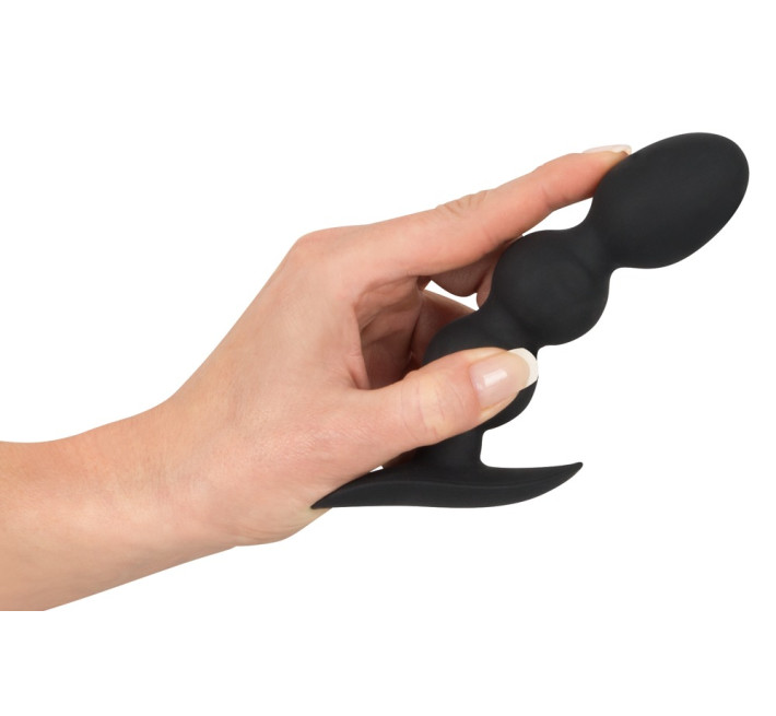 Анальна пробка Black Velvets Heavy Beads, 145 г