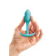 Анальна пробка із зміщеним центром ваги B-vibe Snug Plug 1 бірюзова