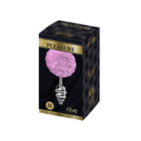 Металлическая анальная пробка Кроличий хвостик Alive Fluffy Twist Plug M Purple, диаметр 3,4 см Металлическая анальная пробка Кроличий хвостик Alive Fluffy Twist Plug M Purple, диаметр 3,4 см