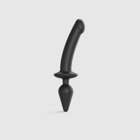 Анальна пробка з дилдо 2в1 Strap-On-Me SWITCH PLUG-IN DILDO Black XXL, діаметр 5,2/3,9 см Анальна пробка з дилдо 2в1 Strap-On-Me SWITCH PLUG-IN DILDO Black XXL, діаметр 5,2/3,9 см