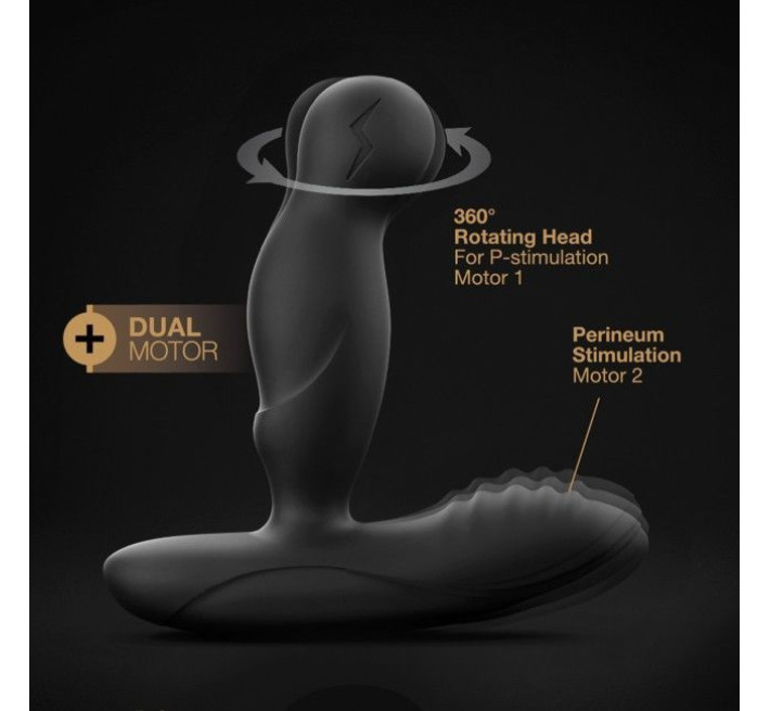 Масажери простати Dorcel P-Swing з головкою, яка обертається, пультом ДК та підігрівом