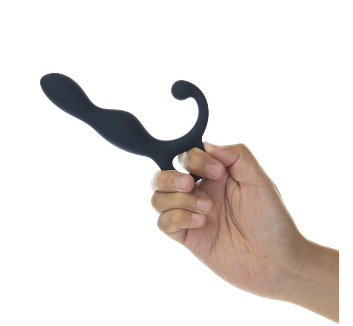 Массажер простаты Lux Active LX1 Anal Trainer 5.75', Dark Blue, виброшар.