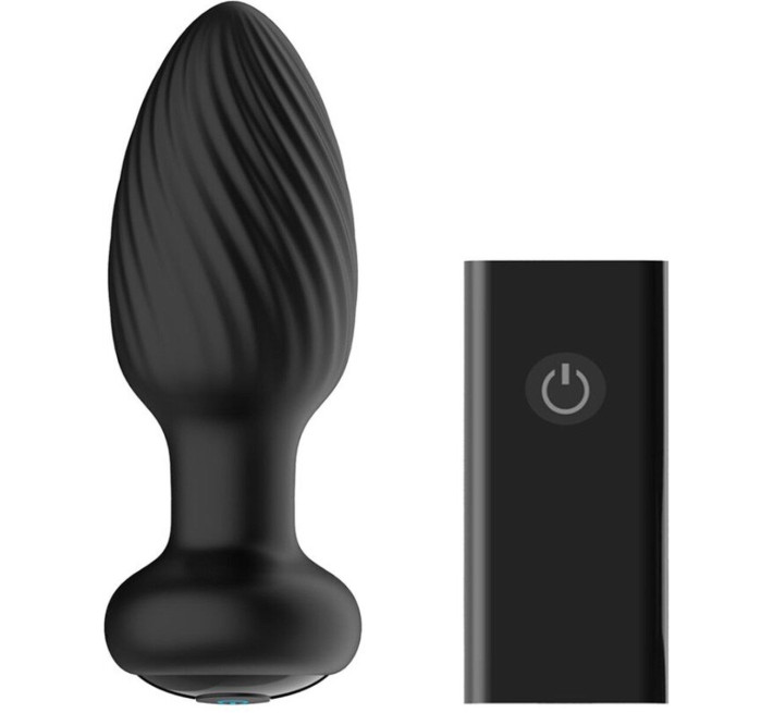 Анальная пробка Nexus TORNADO Small, ротация+вибрация, пульт ДУ