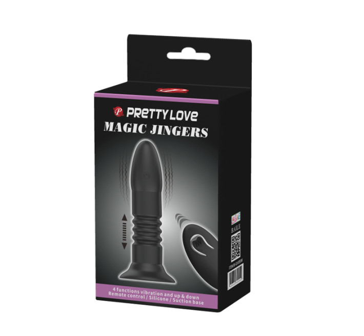Анальная пробка Pretty Love Magic Jingers Plug Черная