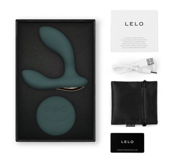 Масажер простати LELO Hugo 2 Remote Green, 2 мотори, дуже потужний, пульт ДК