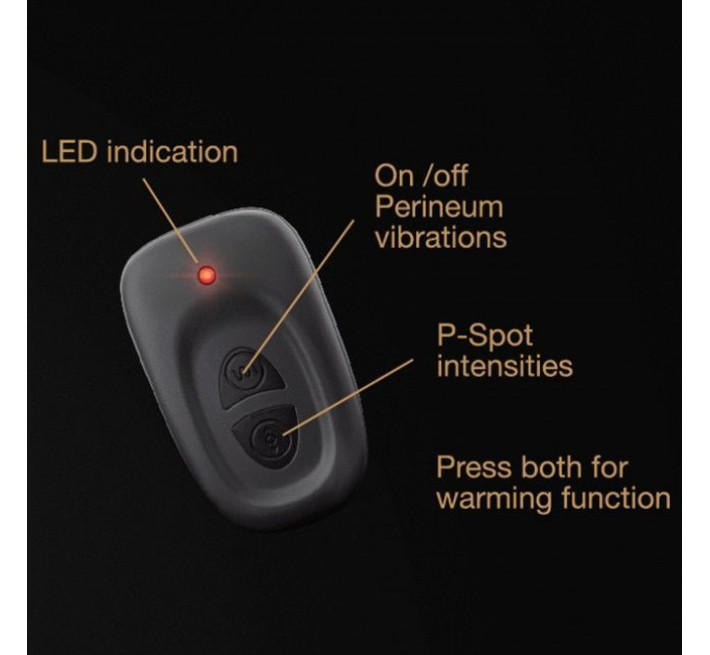 Масажери простати Dorcel P-Swing з головкою, яка обертається, пультом ДК та підігрівом