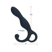 Массажер простаты Lux Active LX1 Anal Trainer 5.75', Dark Blue, виброшар.