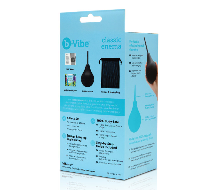 Анальный душ B-Vibe Classic Enema, черный