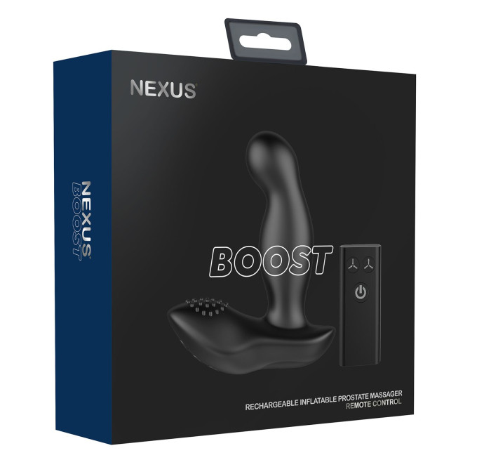 Вибромассажер простаты Nexus Boost с надувной головкой, пульт ДУ
