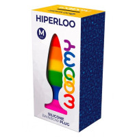 Силіконова анальна пробка Wooomy Hiperloo Silicone Rainbow Plug M, діаметр 2,9 см, довжина 11 см Силіконова анальна пробка Wooomy Hiperloo Silicone Rainbow Plug M, діаметр 2,9 см, довжина 11 см