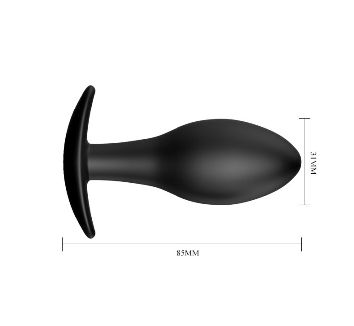 Анальная пробка Pretty Love Round Anal Butt Plug Черная