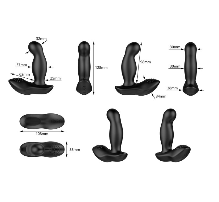 Вибромассажер простаты Nexus Boost с надувной головкой, пульт ДУ