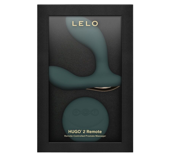 Масажер простати LELO Hugo 2 Remote Green, 2 мотори, дуже потужний, пульт ДК